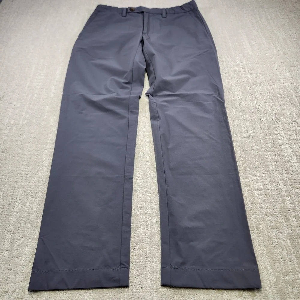 Brooks Brothers Pants Men 32x30 Red Fleece Performance Chino Gray Stretch